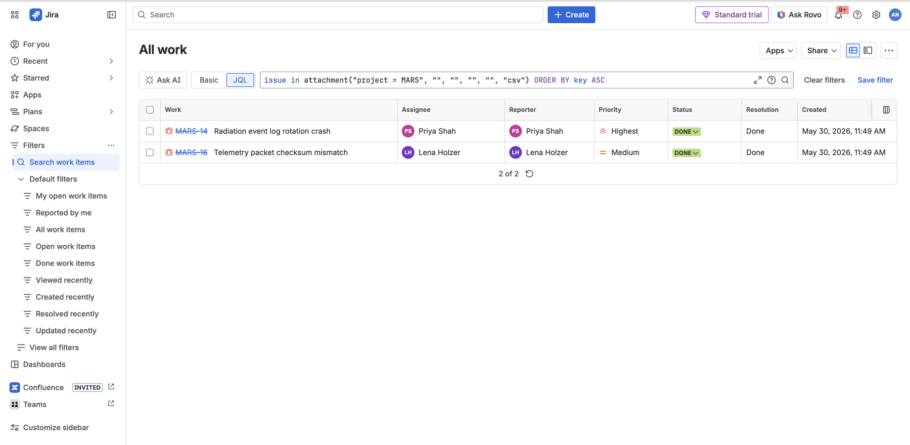 Argon attachment results